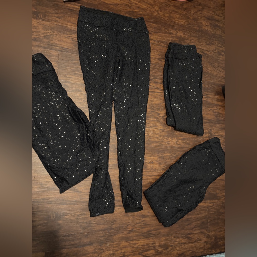 Balera Dance Black sequin leggings - 4 pairs